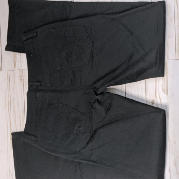 Bogari Designed in Italy Casual Cotton Pants Black Size 4 - Picture 4 of 11